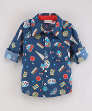 Load image into Gallery viewer, Wild Life Full Sleeves Shirt - Navy