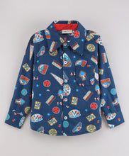 Load image into Gallery viewer, Wild Life Full Sleeves Shirt - Navy