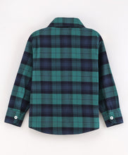 Load image into Gallery viewer, Checkered Full Sleeves Shirt - Green