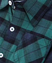 Load image into Gallery viewer, Checkered Full Sleeves Shirt - Green