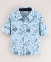 Load image into Gallery viewer, Balloons Full Sleeves Shirt - Blue
