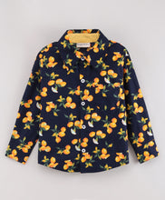 Load image into Gallery viewer, Lemon Full Sleeves Shirt - Navy