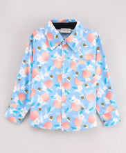 Load image into Gallery viewer, Orange Bee Full Sleeves Shirt - Blue