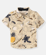 Load image into Gallery viewer, Tortoise Printed Half Sleeves Shirt