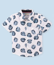 Load image into Gallery viewer, Sea Shell Printed Half Sleeves Shirt