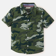 Load image into Gallery viewer, Camouflage Printed Half Sleeves Shirt