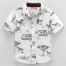 Load image into Gallery viewer, Beach Printed Half Sleeves Shirt