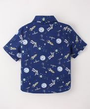 Load image into Gallery viewer, Outer Space Printed Half Sleeves Shirt