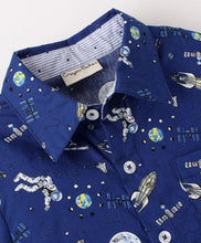 Load image into Gallery viewer, Outer Space Printed Half Sleeves Shirt