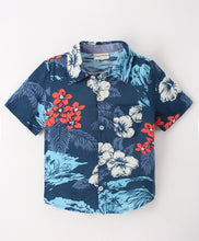 Load image into Gallery viewer, Floral Abstract Printed Half Sleeves Shirt