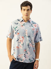Load image into Gallery viewer, Floral Printed Half Sleeves Mens Shirt