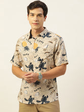 Load image into Gallery viewer, Beach Printed Half Sleeves Mens Shirt