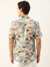 Load image into Gallery viewer, Beach Printed Half Sleeves Mens Shirt