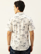 Load image into Gallery viewer, Beach Printed Half Sleeves Mens Shirt