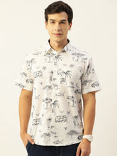 Load image into Gallery viewer, Beach Printed Half Sleeves Mens Shirt