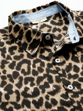 Load image into Gallery viewer, Leopard Print Half Sleeves Mens Shirt