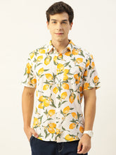 Load image into Gallery viewer, Lemons Printed Half Sleeves Mens Shirt