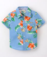 Load image into Gallery viewer, Floral Printed Half Sleeves Shirt