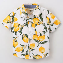 Load image into Gallery viewer, Lemons Printed Half Sleeves Shirt