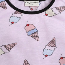 Load image into Gallery viewer, CrayonFlakes Soft and comfortable Icecream Printed Sleeveless Set