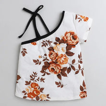 Load image into Gallery viewer, CrayonFlakes Soft and comfortable Floral Print Half Sleeve Strap Set