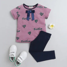 Load image into Gallery viewer, CrayonFlakes Soft and comfortable Hearts Printed Leggings Set