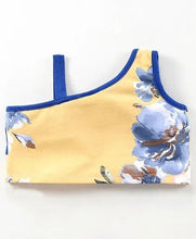 Load image into Gallery viewer, CrayonFlakes Soft and comfortable Frill and Strap Floral Top Skirt Set