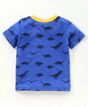 Load image into Gallery viewer, CrayonFlakes Soft and comfortable Dinosaur Printed Half Sleeves Set