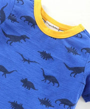 Load image into Gallery viewer, CrayonFlakes Soft and comfortable Dinosaur Printed Half Sleeves Set