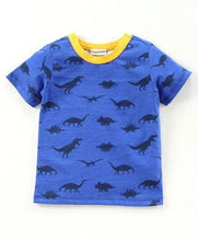 Load image into Gallery viewer, CrayonFlakes Soft and comfortable Dinosaur Printed Half Sleeves Set
