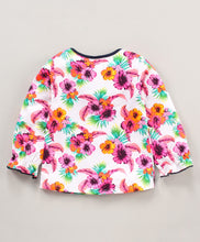 Load image into Gallery viewer, Floral Vee Frill Top Leggings Set