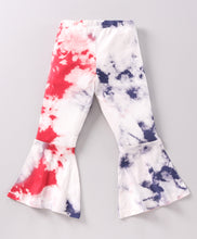 Load image into Gallery viewer, Tie and Dye Frill Top and Bootcut Pants Set
