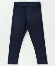 Load image into Gallery viewer, Jacquard Polar Fleece Dress Leggings Set - Navy