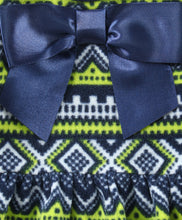 Load image into Gallery viewer, Jacquard Polar Fleece Dress Leggings Set - Navy