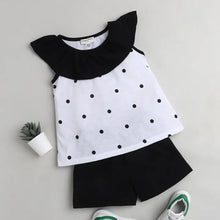 Load image into Gallery viewer, CrayonFlakes Soft and comfortable Polka Printed Neck Frill Set