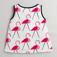 Load image into Gallery viewer, CrayonFlakes Soft and comfortable Flamingo Printed Sleeveless Set