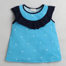 Load image into Gallery viewer, CrayonFlakes Soft and comfortable Polka Printed Yoke Frill Set