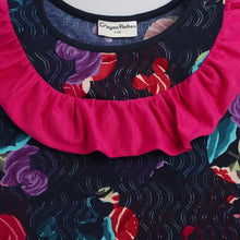 Load image into Gallery viewer, CrayonFlakes Soft and comfortable Floral Printed Yoke Frill Set