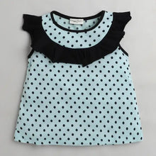 Load image into Gallery viewer, CrayonFlakes Soft and comfortable Polka Printed Yoke Frill Set