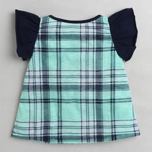 Load image into Gallery viewer, CrayonFlakes Soft and comfortable Checkered Sleeves Frill Set