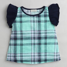 Load image into Gallery viewer, CrayonFlakes Soft and comfortable Checkered Sleeves Frill Set