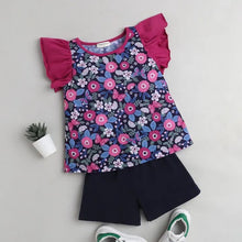 Load image into Gallery viewer, CrayonFlakes Soft and comfortable Floral Sleeves Frill Set