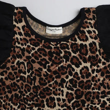 Load image into Gallery viewer, CrayonFlakes Soft and comfortable Leopard Printed Sleeves Frill Set