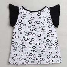 Load image into Gallery viewer, CrayonFlakes Soft and comfortable Bubbles Printed Sleeves Frill Set