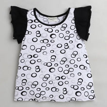 Load image into Gallery viewer, CrayonFlakes Soft and comfortable Bubbles Printed Sleeves Frill Set