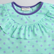 Load image into Gallery viewer, CrayonFlakes Soft and comfortable Polka Printed Yoke Frill Set
