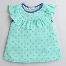Load image into Gallery viewer, CrayonFlakes Soft and comfortable Polka Printed Yoke Frill Set