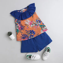 Load image into Gallery viewer, CrayonFlakes Soft and comfortable Floral Printed Neck Frill Set