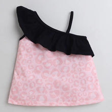 Load image into Gallery viewer, CrayonFlakes Soft and comfortable Animal Print Front Frill Single Strap Set