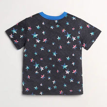 Load image into Gallery viewer, CrayonFlakes Soft and comfortable Stars Printed Half Sleeves Set